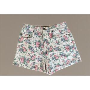 Vintage 1990’s Express Floral High waisted Mini Shorts Daisy Dukes SMALL Grunge